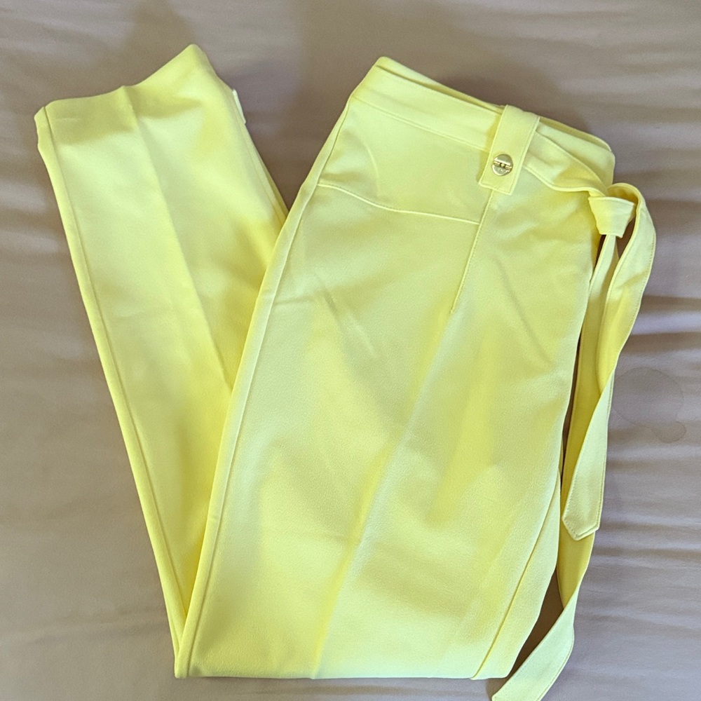Chic Yellow Women's Trousers